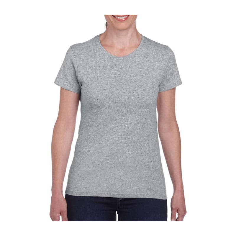 HEAVY COTTON LADIES T-SHIRT coloris Gris sport