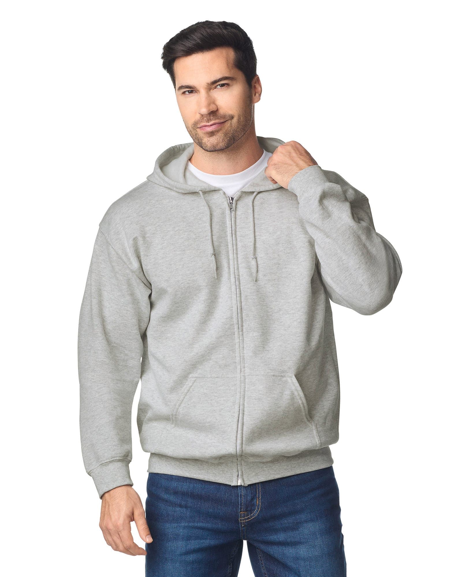 Sweat-shirt homme zippé capuche Heavy Blend™ en situation