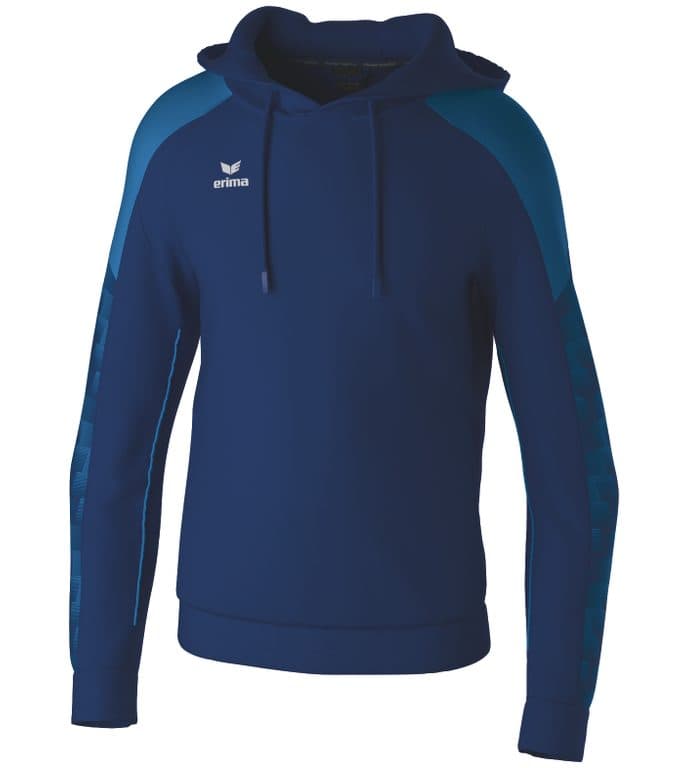 Sweat à capuche EVO STAR coloris Marine / Bleu Mykonos