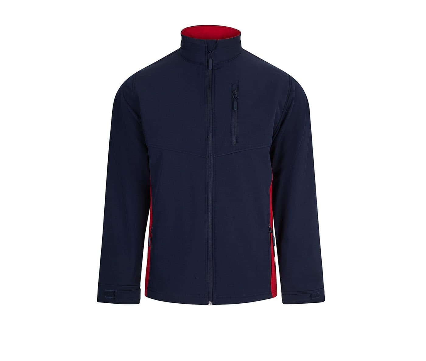 BLOUSON SOFTSHELL BICOLORE coloris Marine / Rouge