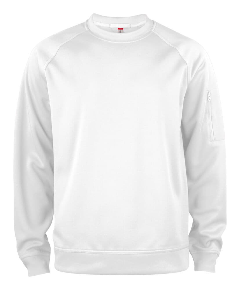 Clique Basic Active Roundneck coloris Blanc