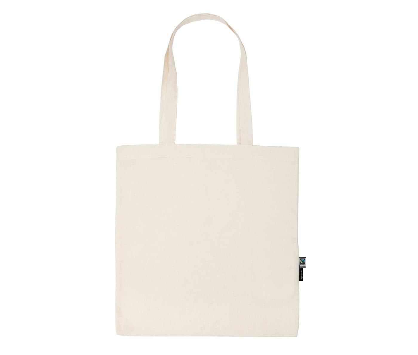 SHOPPING BAG, LONG HANDLES coloris Naturel
