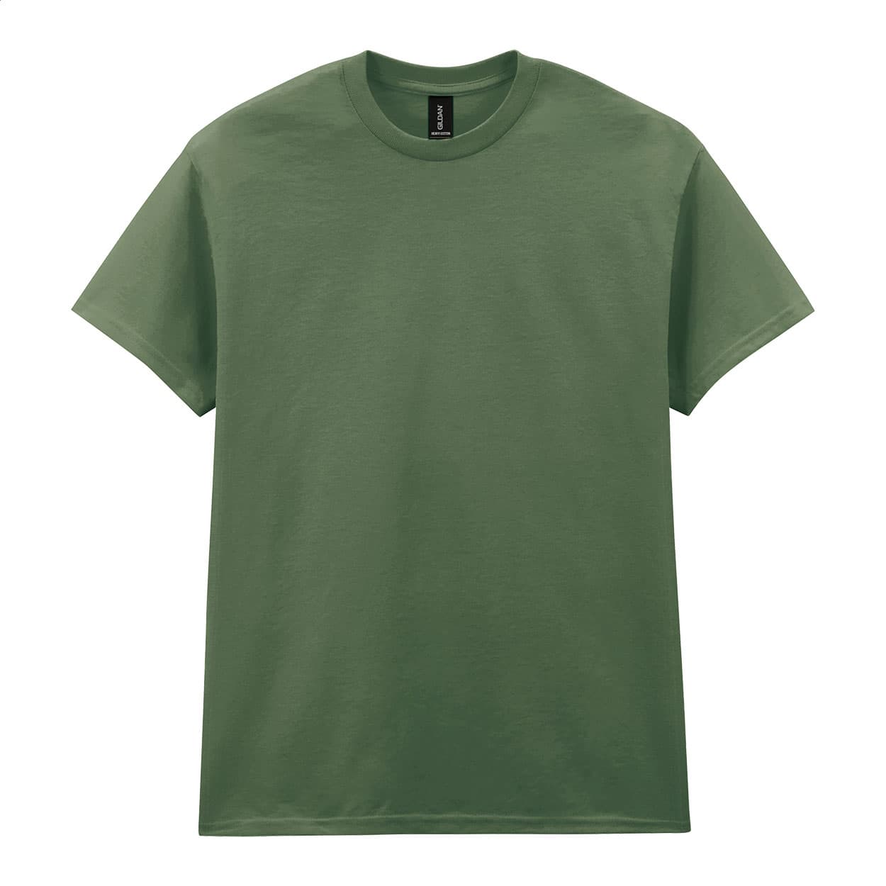 T-shirt en coton épais coloris Kaki