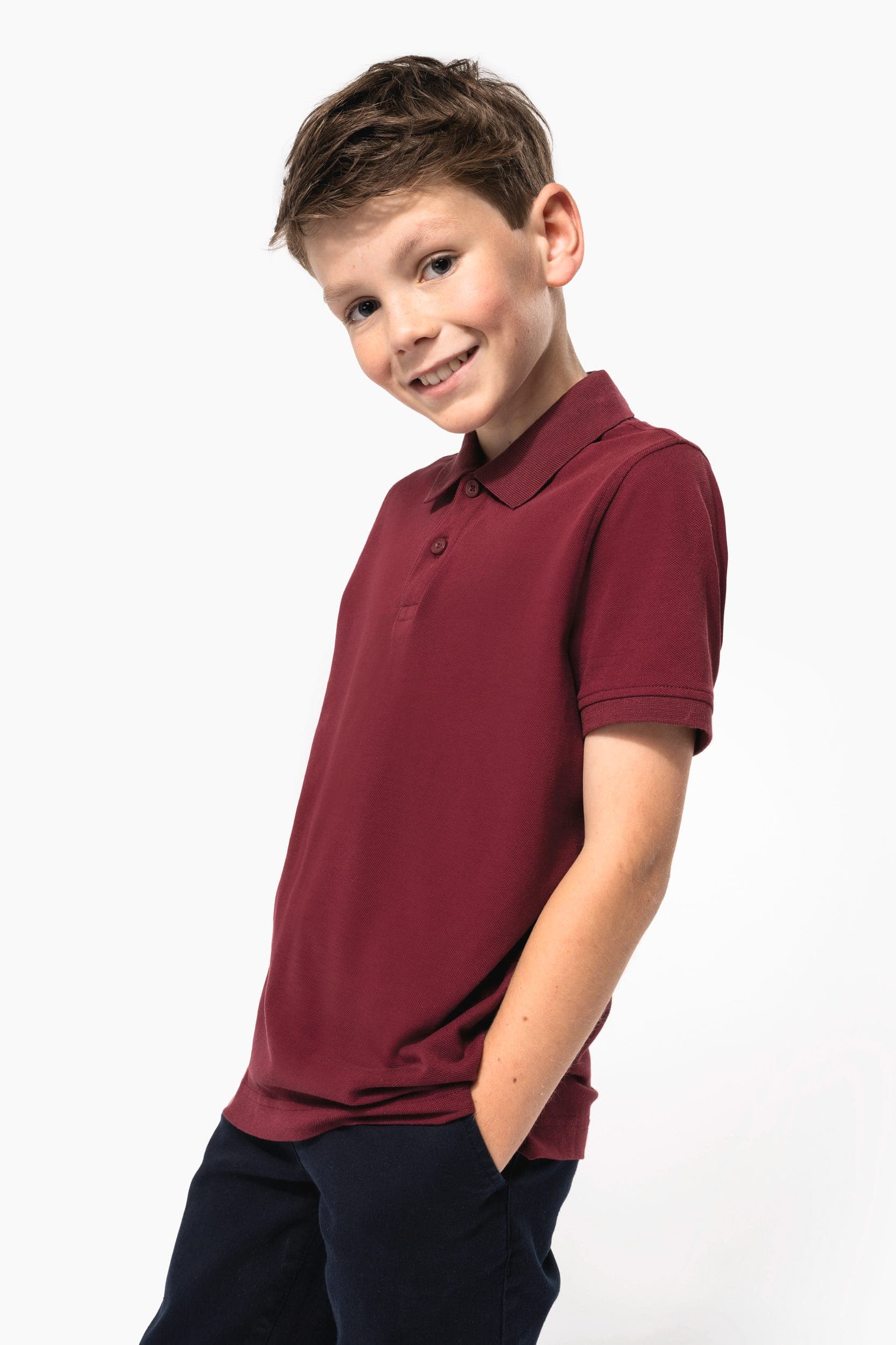 Polo piqué Bio180 enfant en situation