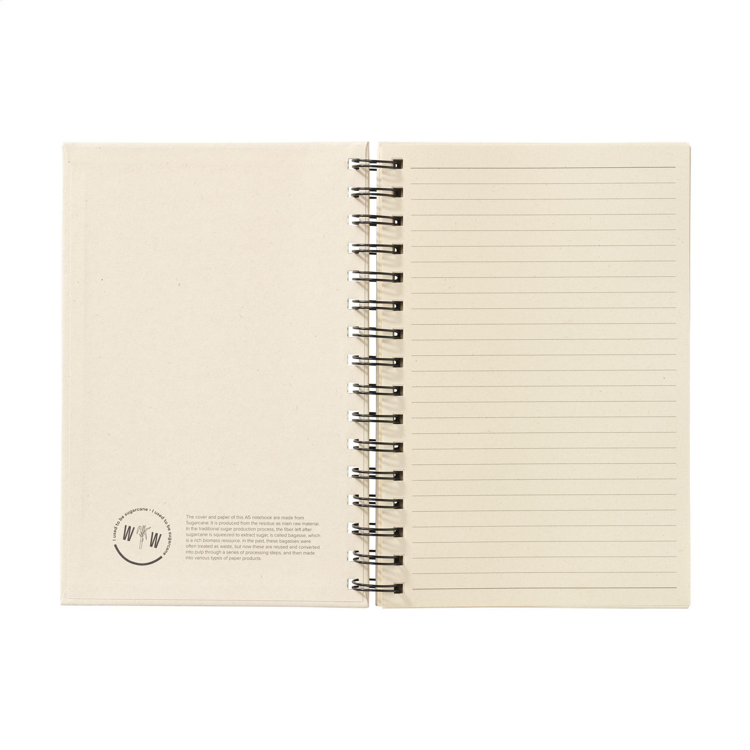 Carnet Sugarcane Bagasse A5 en situation