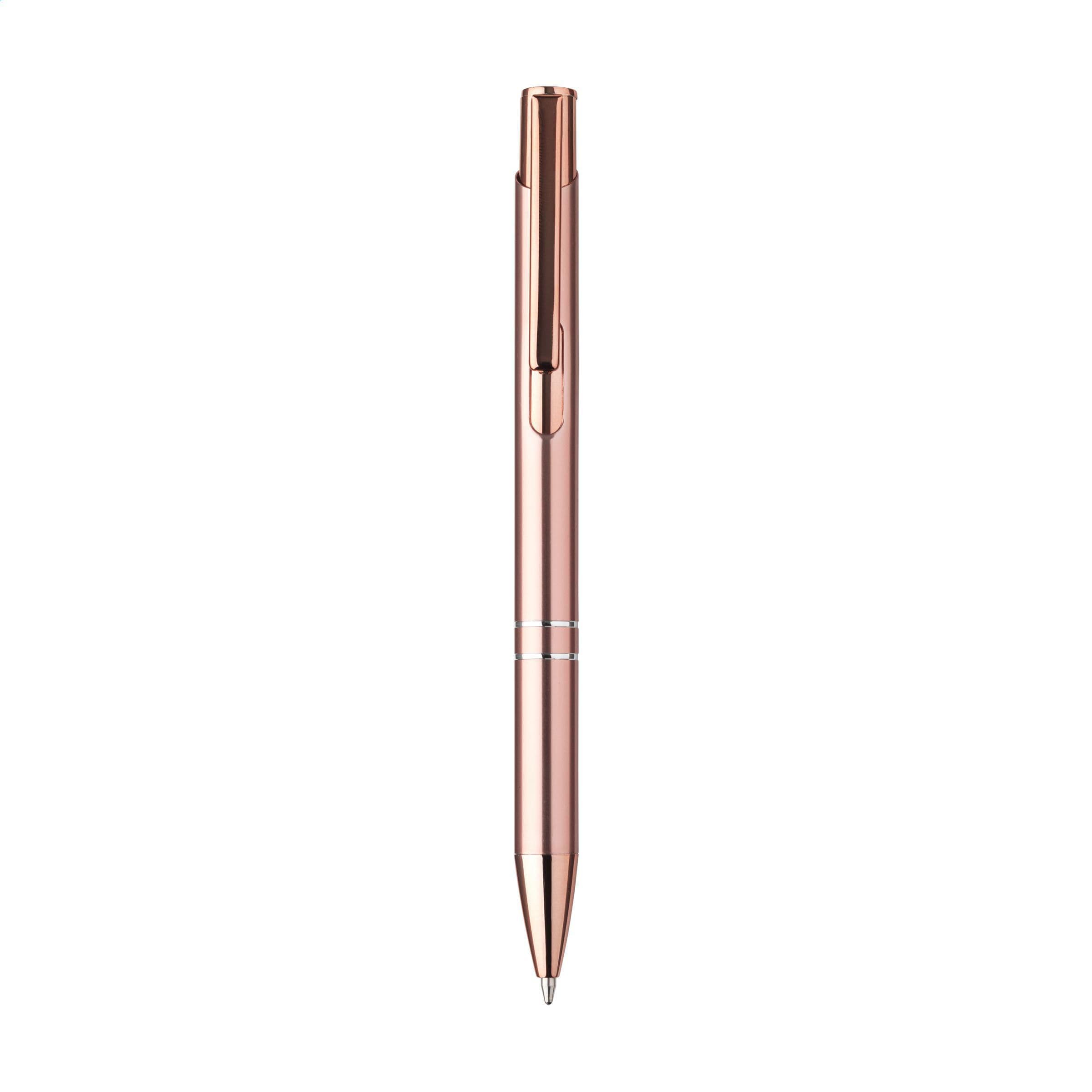 Stylo Ebony RCS aluminium recyclé Rose Gold en situation