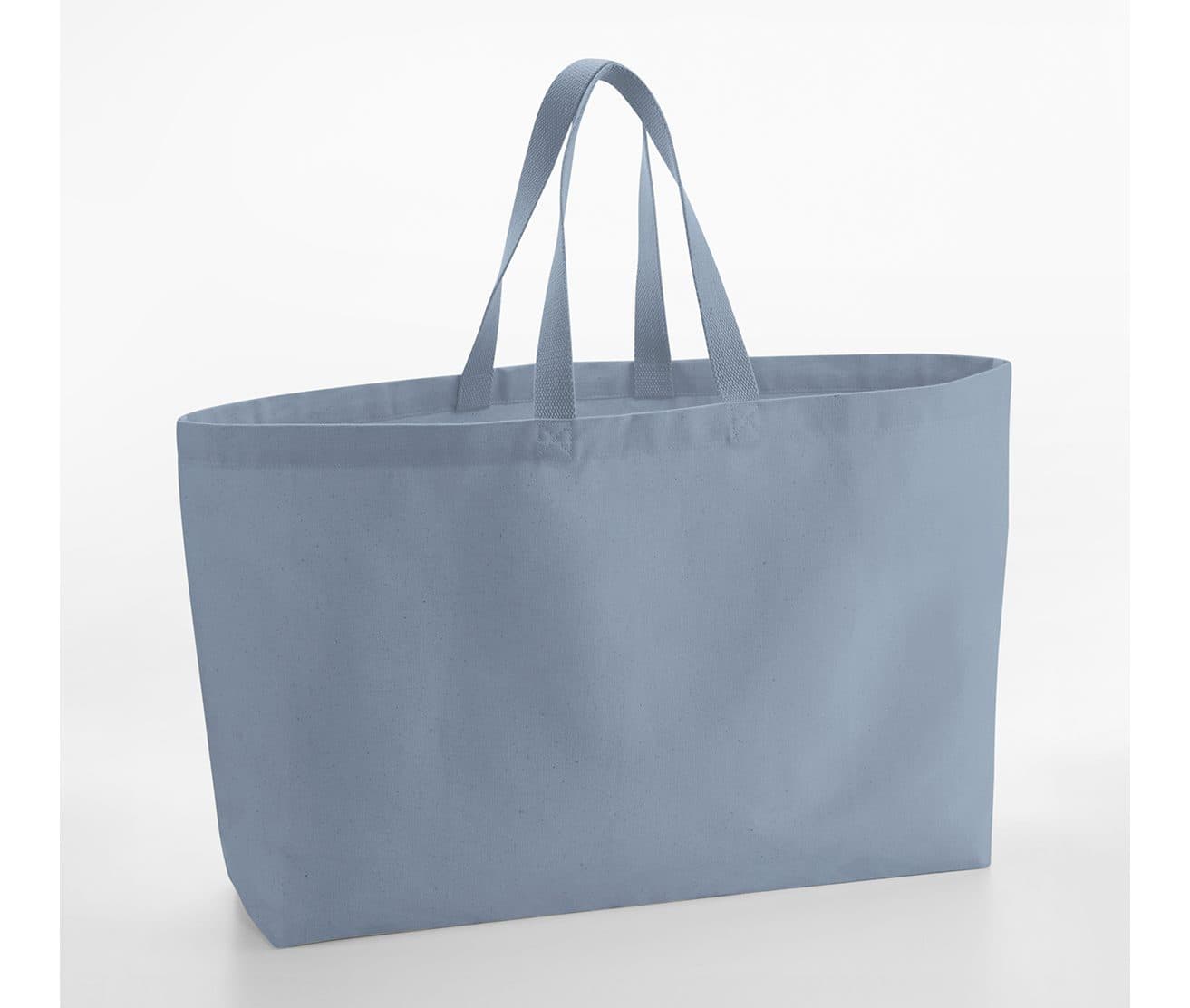 OVERSIZED CANVAS TOTE BAG coloris Bleu poudré