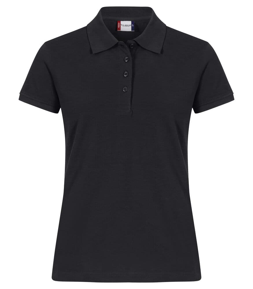 Clique Heavy Premium Polo Women coloris Noir