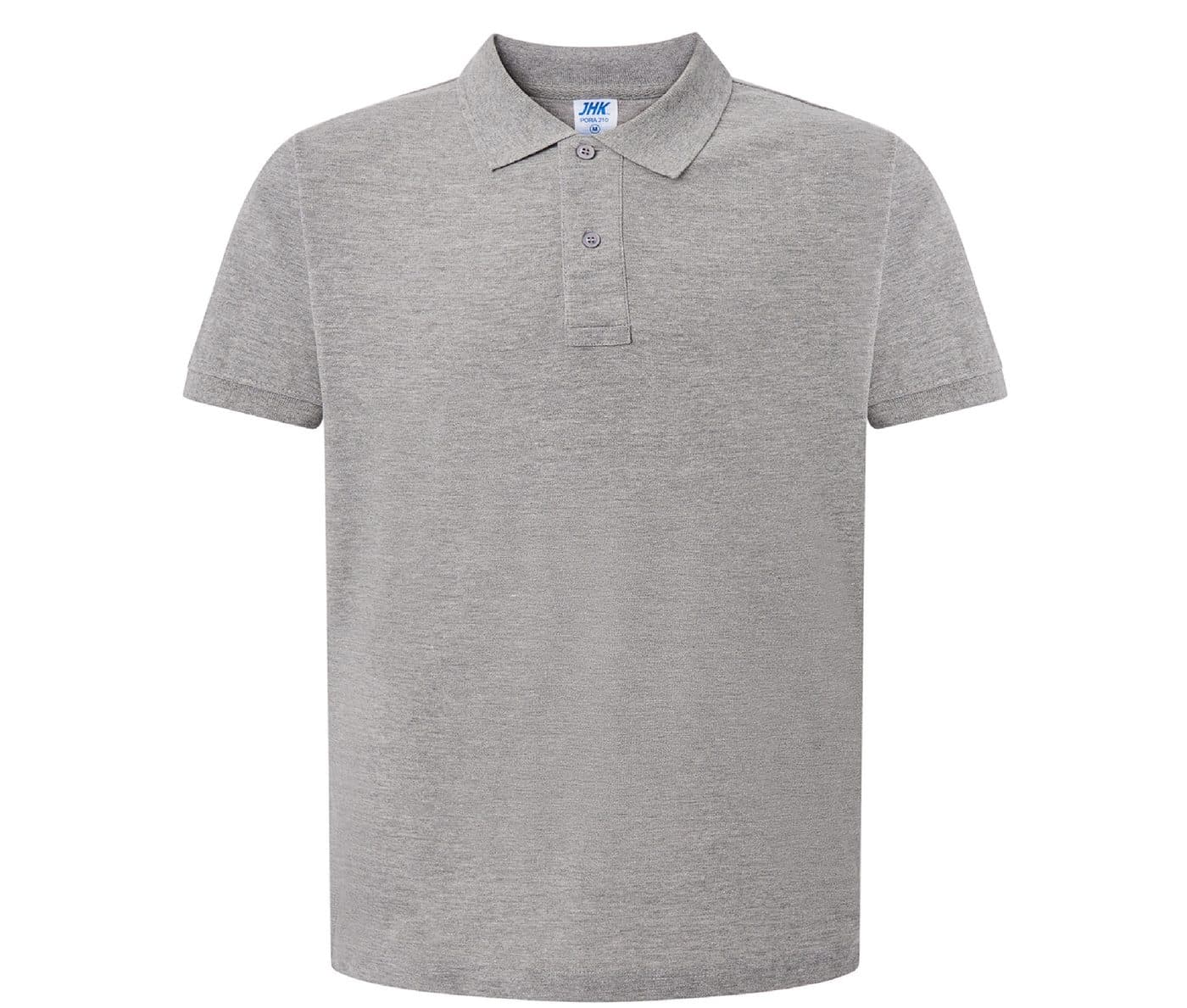 MAN REGULAR POLO coloris Gris chiné