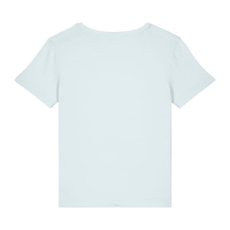 Stella Serena women's scoop neck t-shirt coloris Bleu glacier