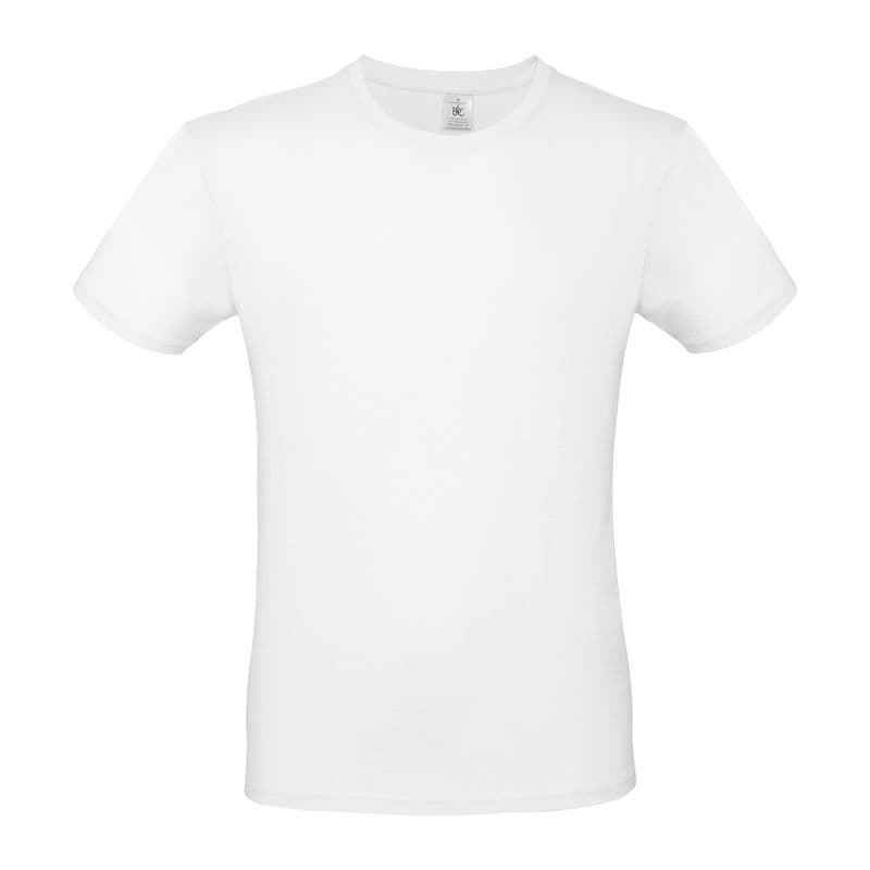 B&C #E150 UNISEX T-SHIRT coloris Blanc