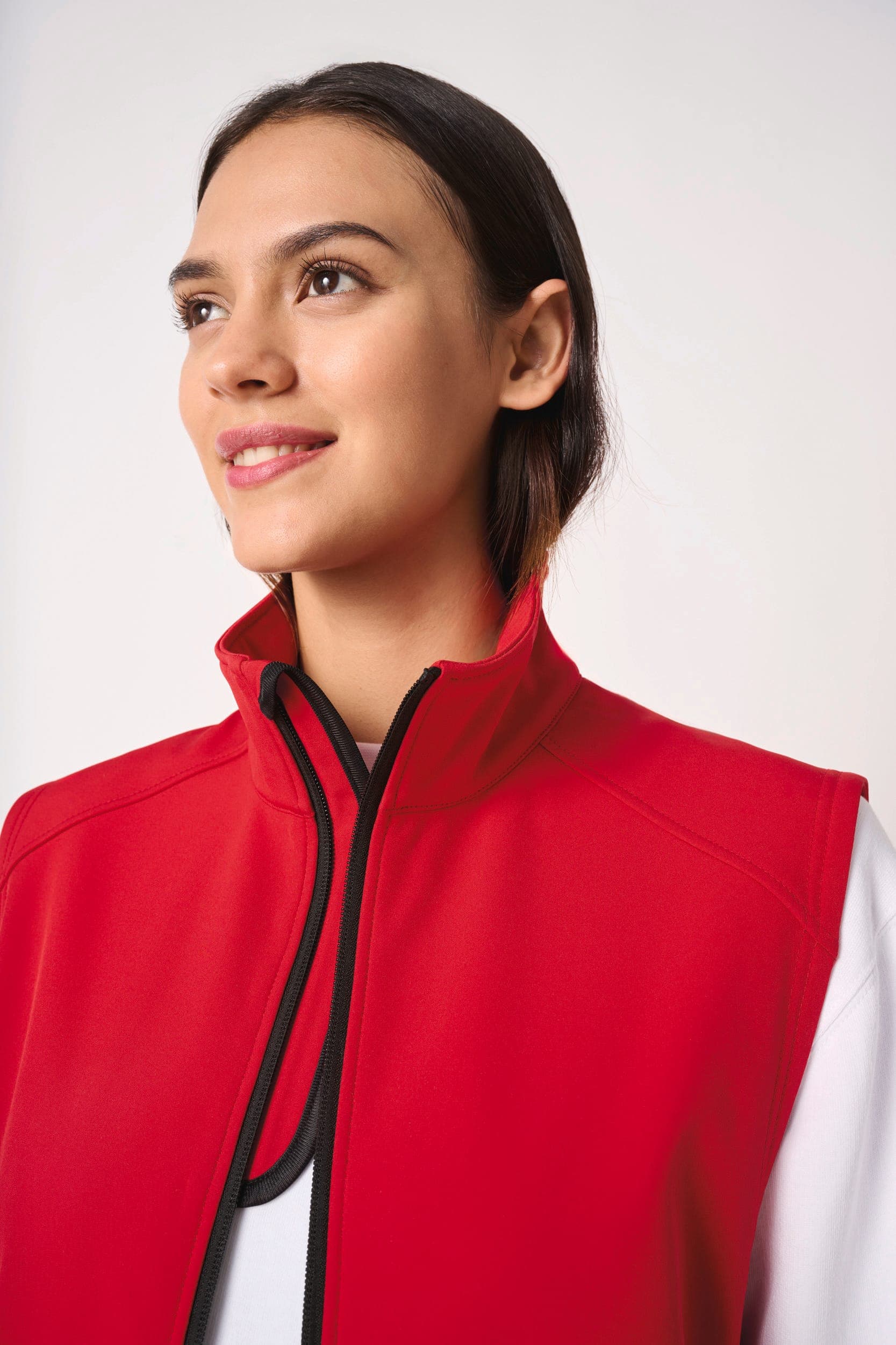 Bodywarmer softshell 2 couches unisexe en situation