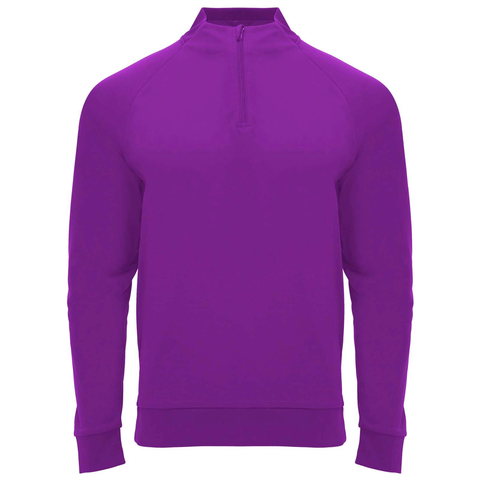 Sweatshirt de 200 g/m² Epiro à manches longues unisexe avec fermeture demi-zip coloris Mauve