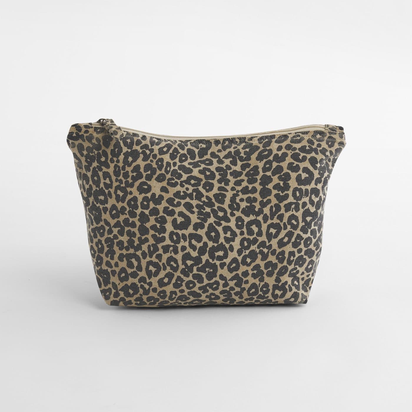 LEOPARD PRINT CANVAS ACCESSORY BAG