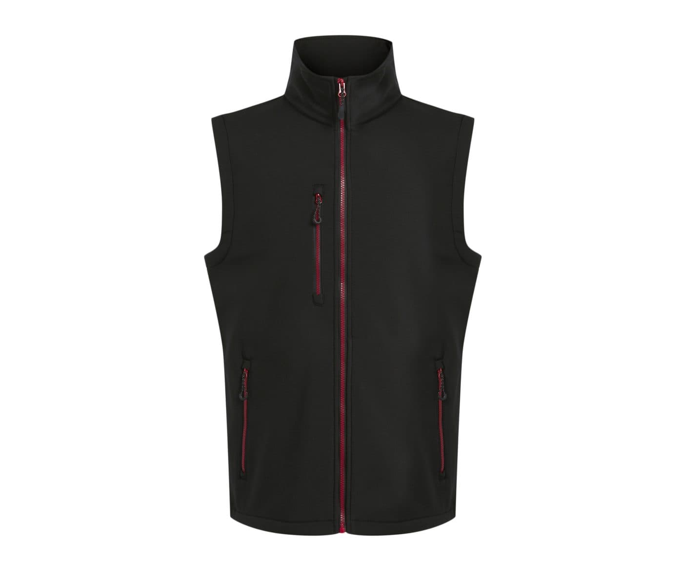 NAVIGATE 2 LAYER SOFTSHELL BODYWARMER coloris Noir / Rouge classique