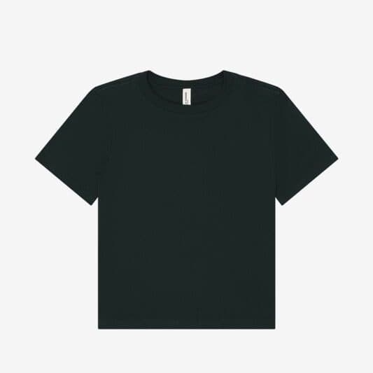 WOMEN'S HEAVY BOXY TEE coloris Vert forêt