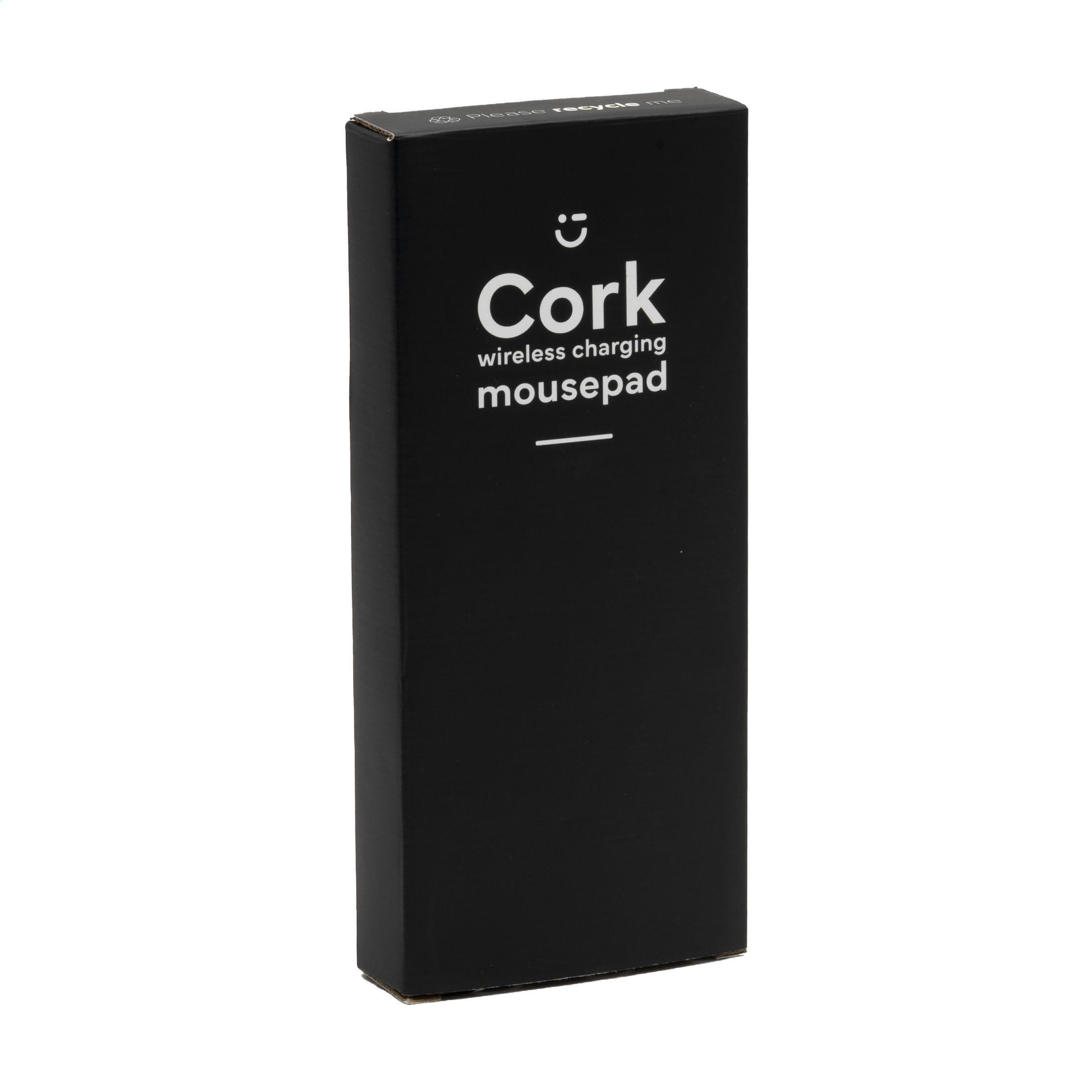 Tapis de souris Cork avec recharge sans fil en situation