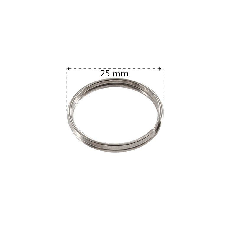 ANNEAUX BRISES DIAM. EXT.25 MM NICKELE