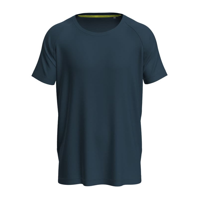 Mesh Raglan Unisex T-shirt coloris Bleu marina