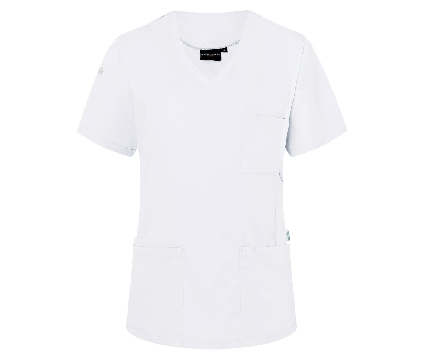 SHORT-SLEEVE LADIES' SLIP-ON TUNIC ESSENTIAL coloris Blanc