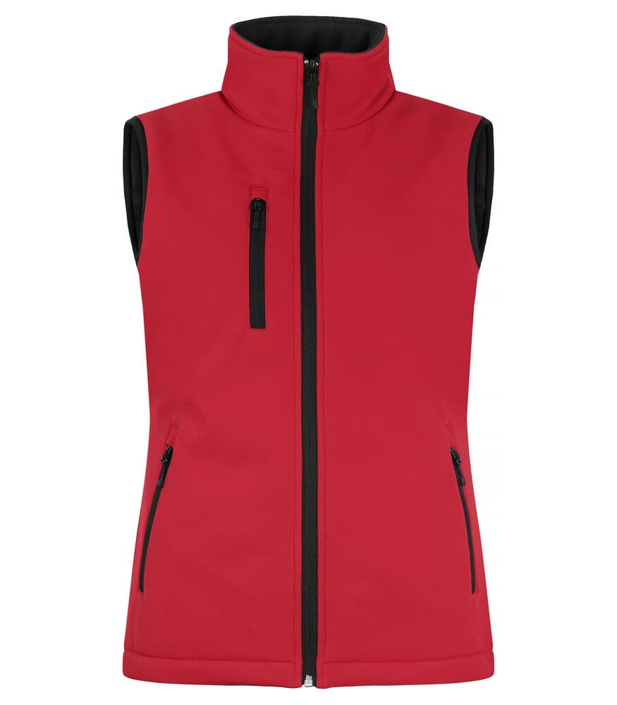 Clique Padded Softshell Vest Women coloris Rouge