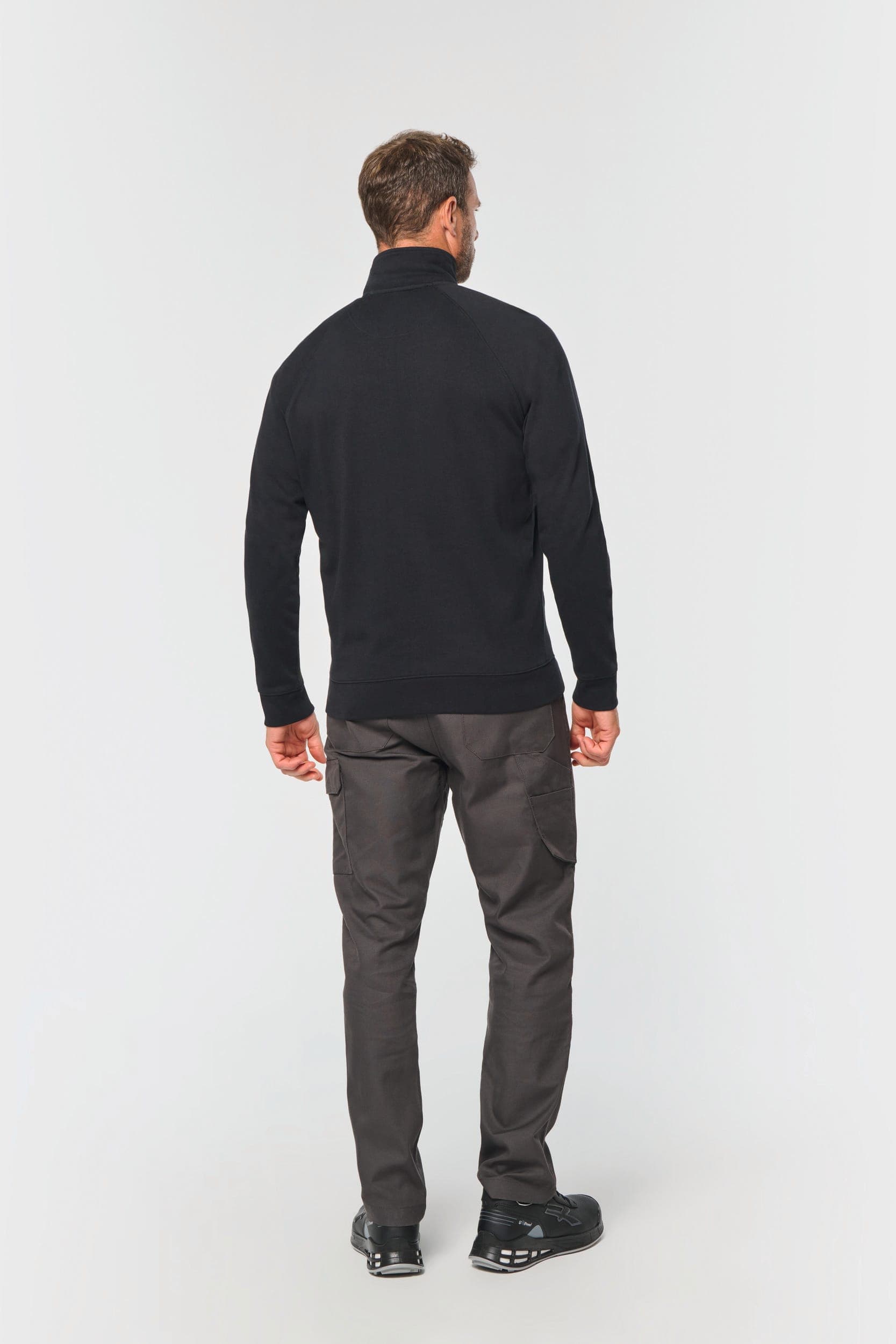 Veste molleton coton manches raglan unisexe en situation