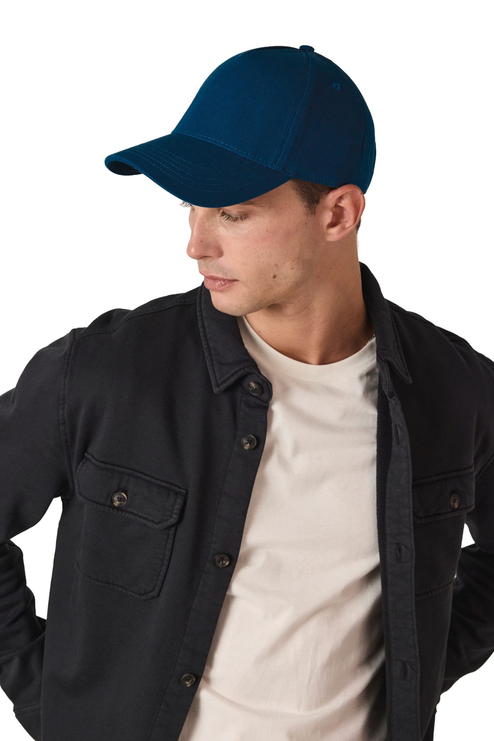 Casquette en coton bio 5 panneaux - K-up Gold Label en situation