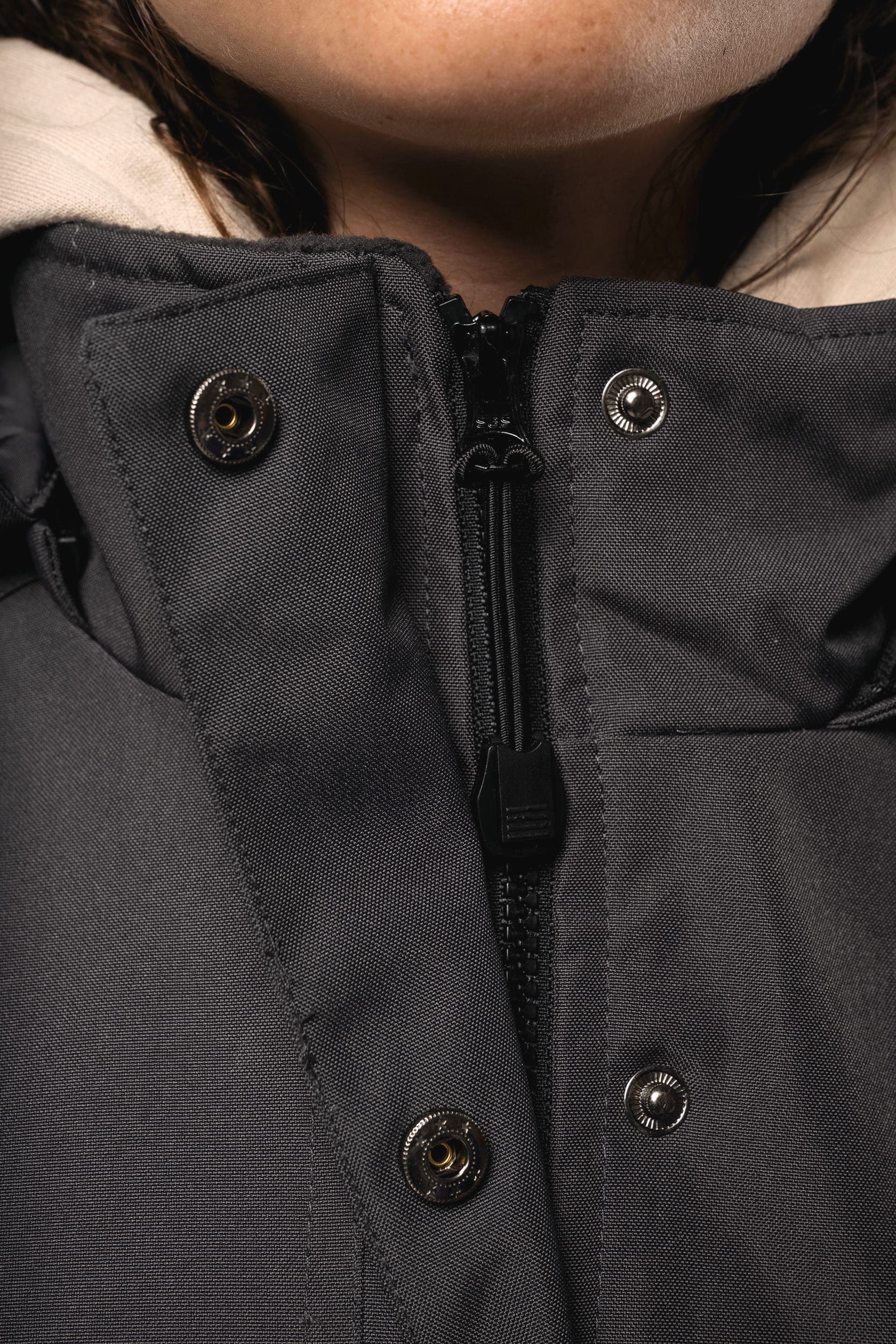 Parka femme en situation