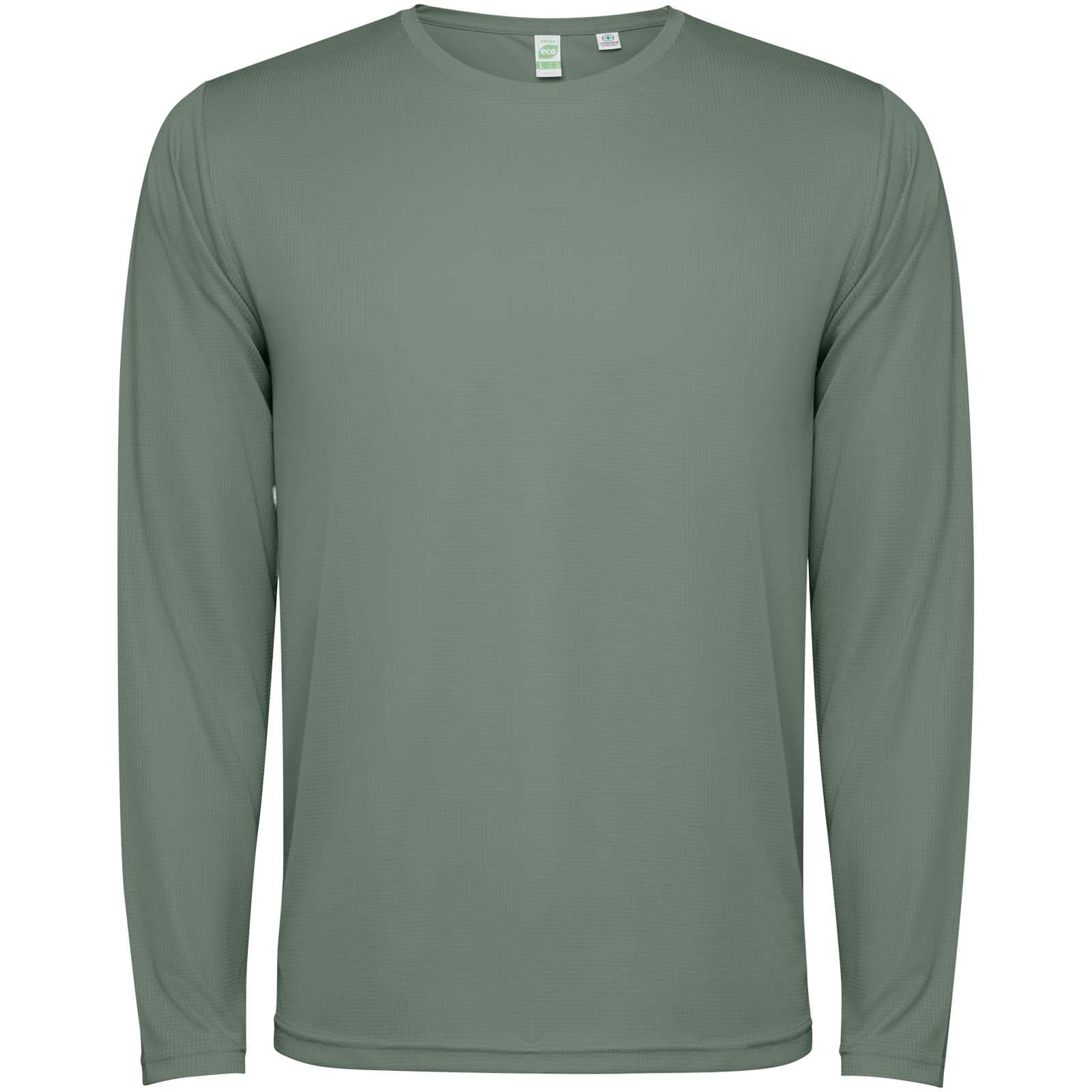 T-shirt de 125 g/m² Estoril à manches longues pour enfant coloris Vert laurier