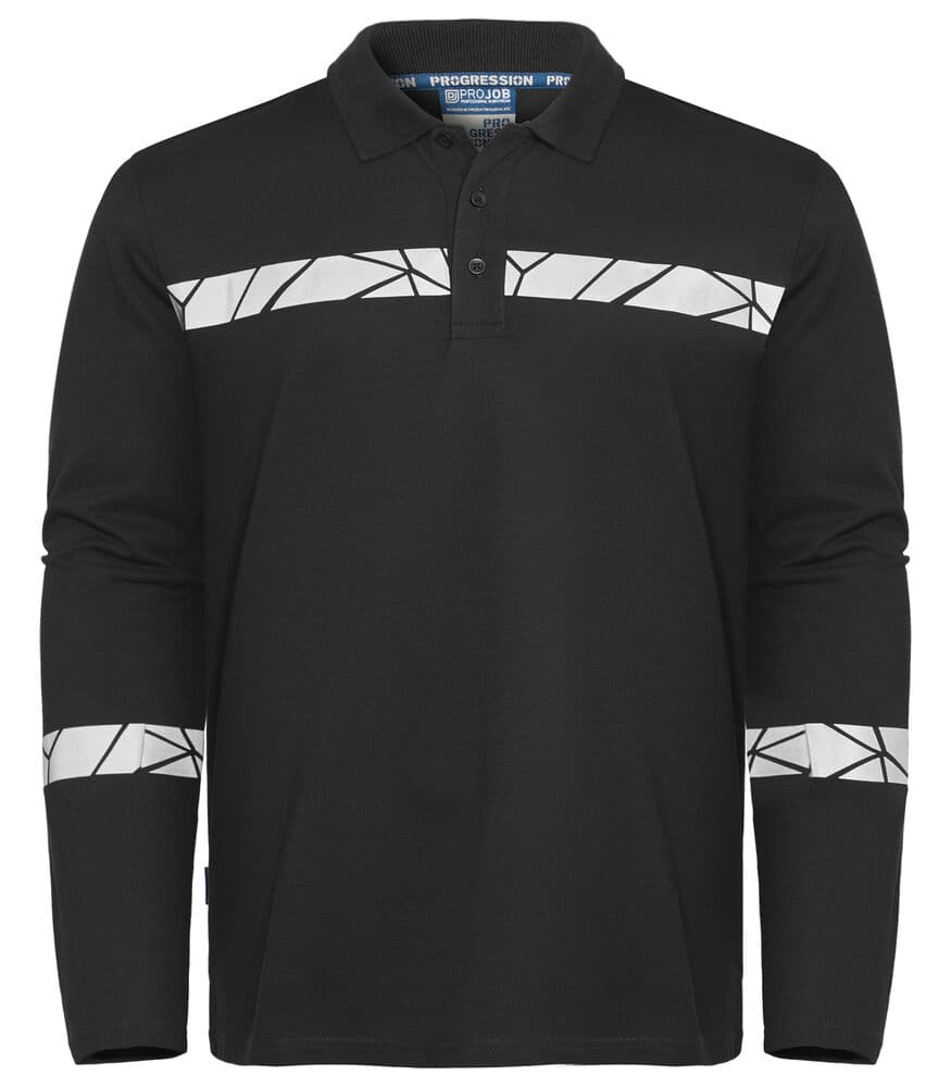 7004 POLO MANCHES LONGUES coloris Noir / Noir