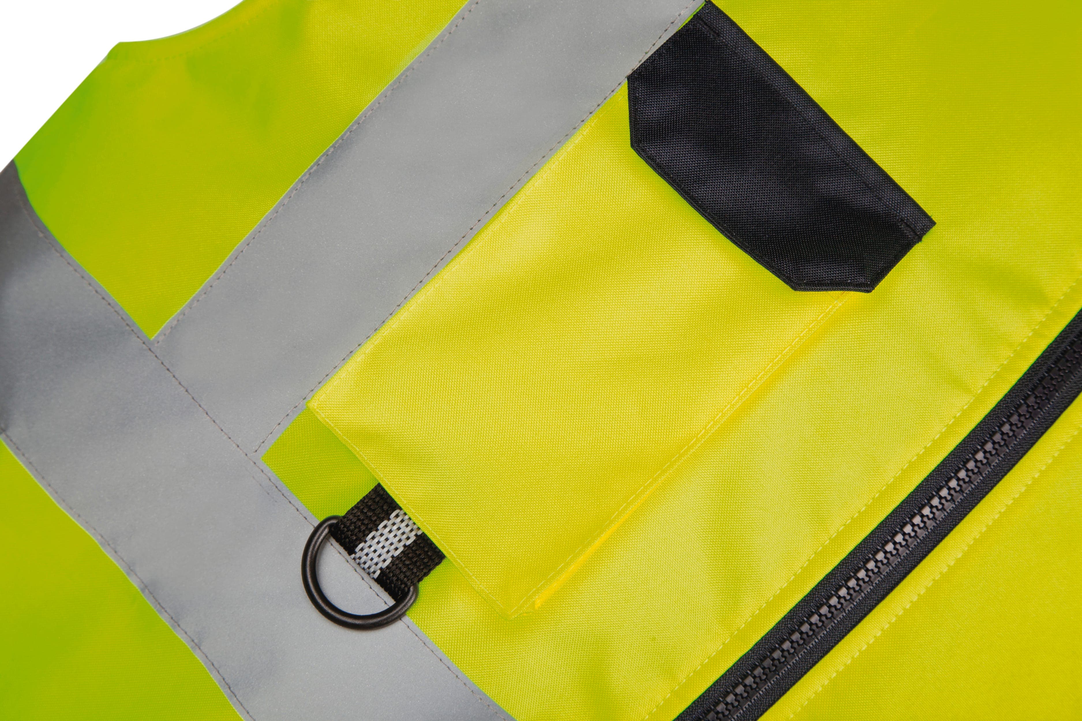 Bodywarmer rembourré haute visibilité en situation