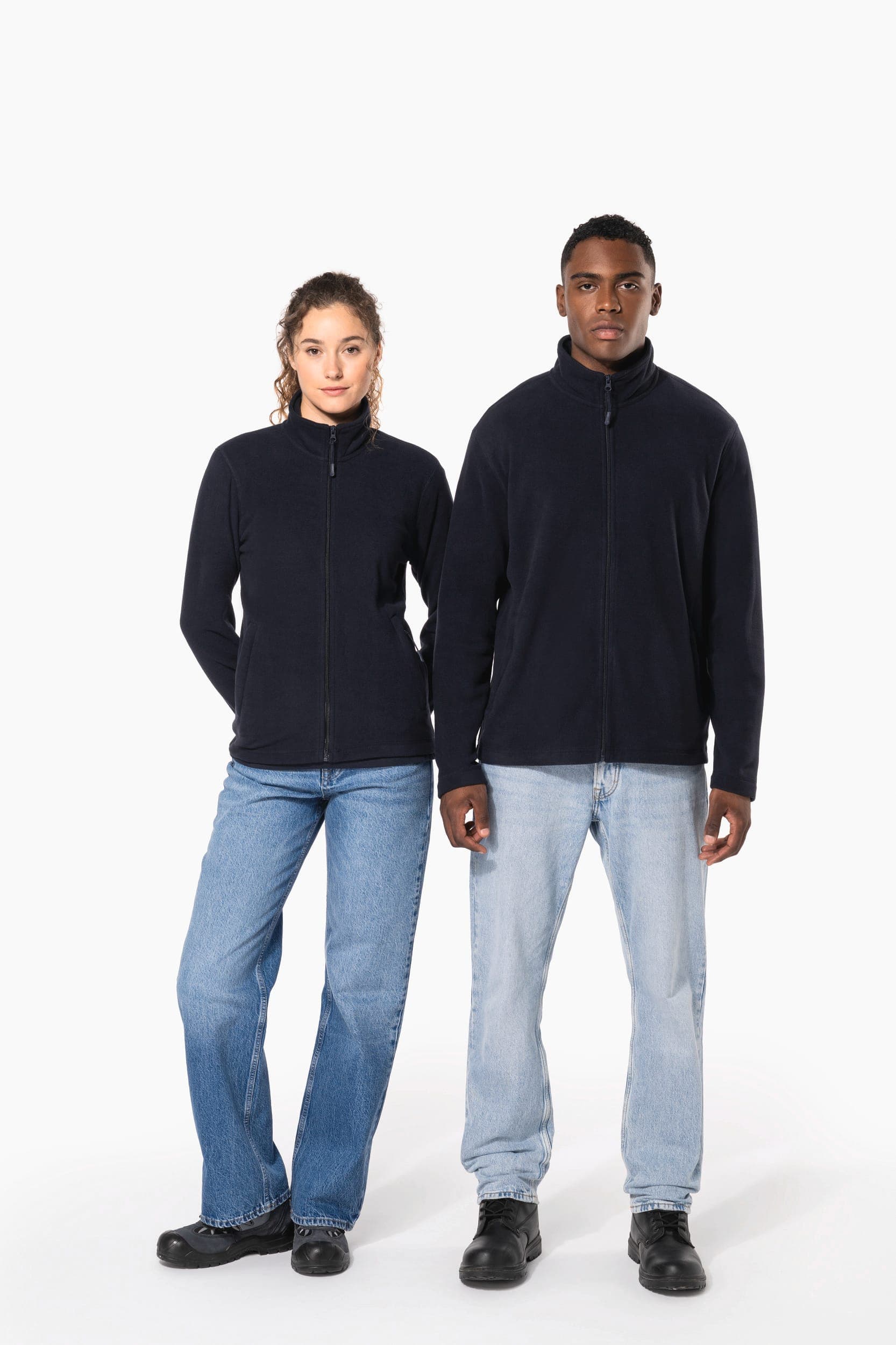Veste micropolaire zippée unisexe en situation