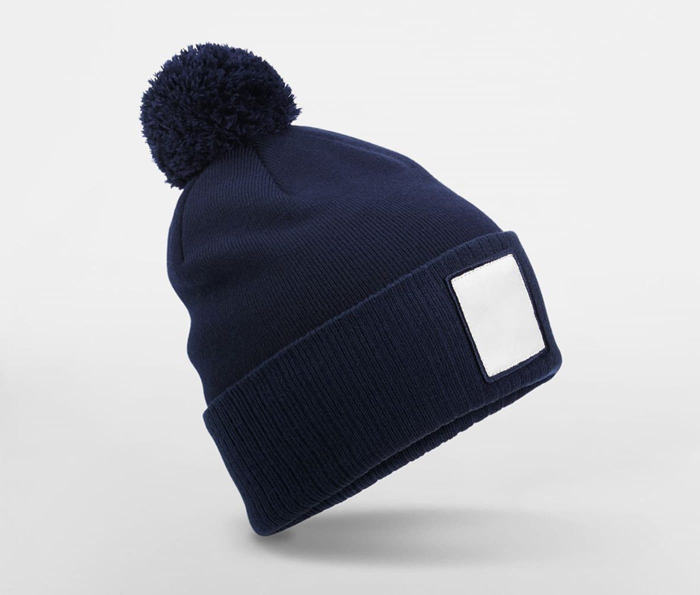 APPLIQUÉ PATCH POM BEANIE