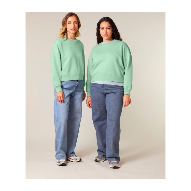 Stella Alma women's sweatshirt coloris Jade brumeux