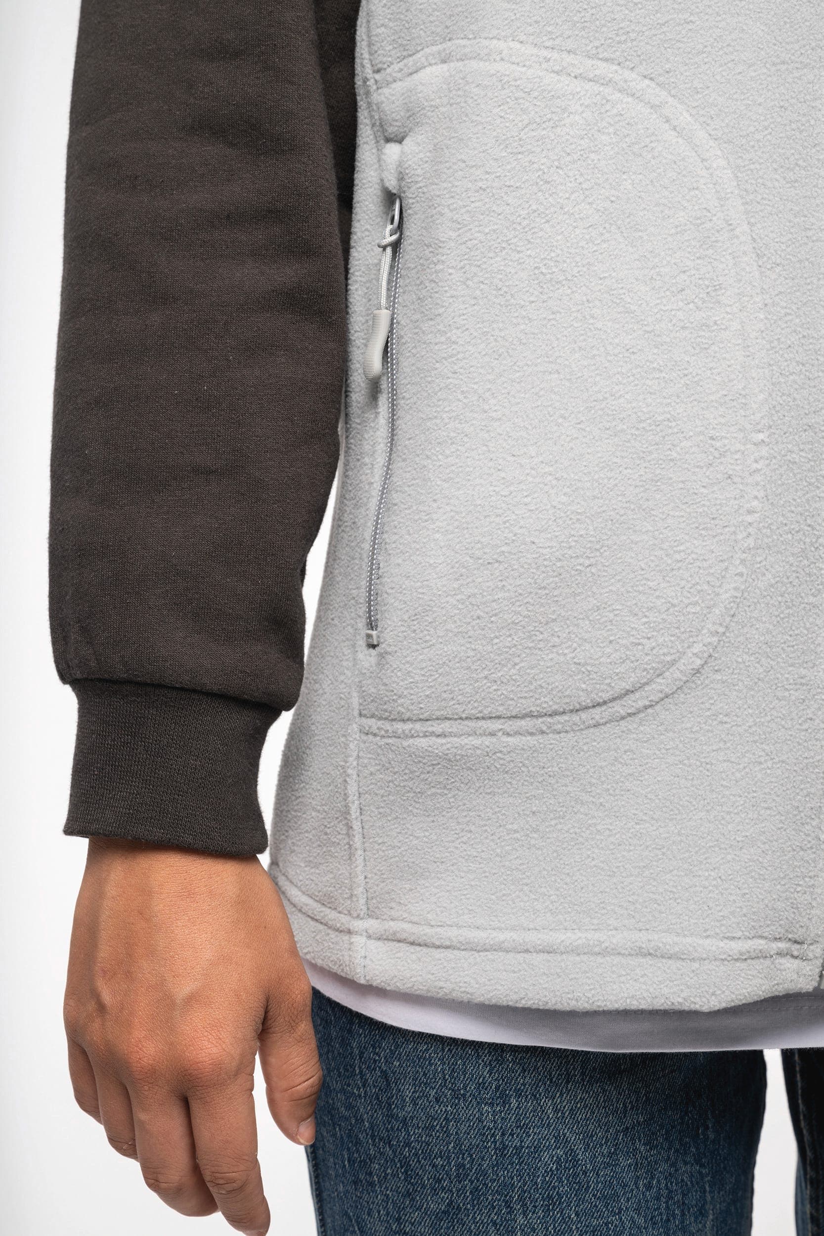 Bodywarmer micropolaire écoresponsable unisexe en situation
