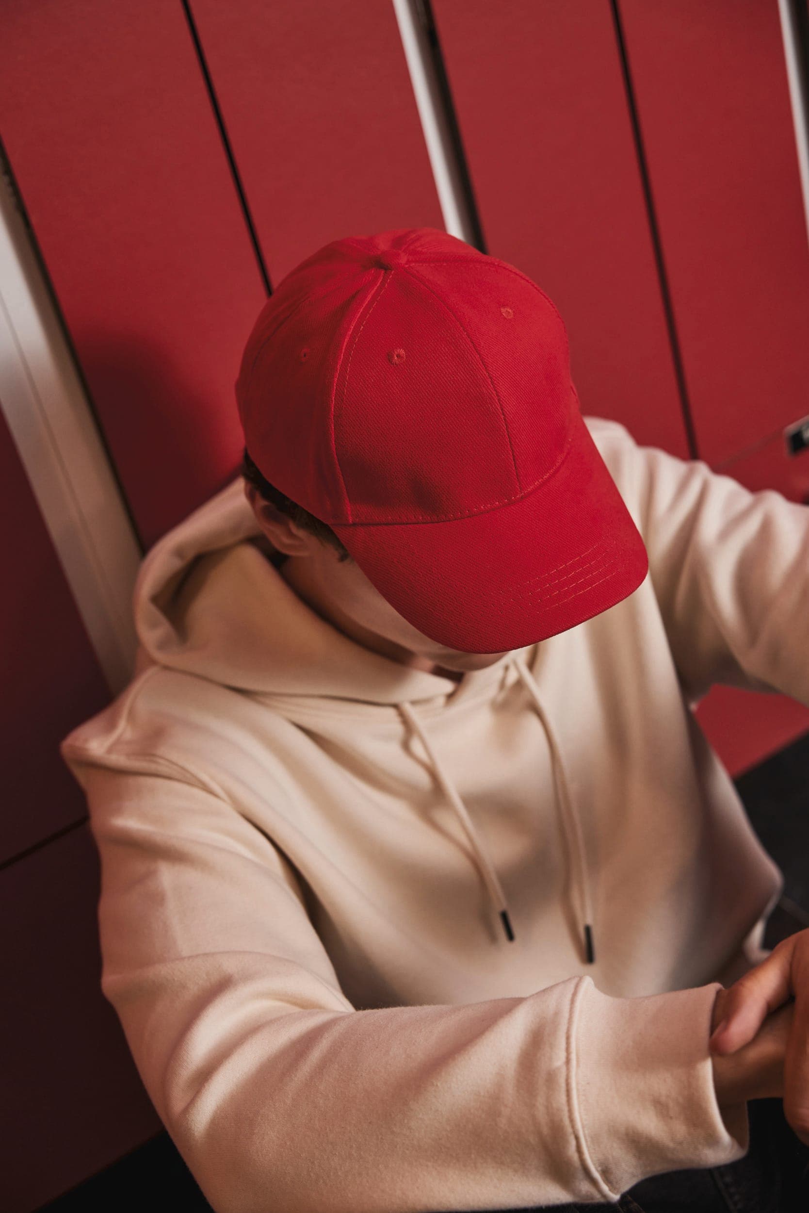 Casquette 6 panneaux en situation