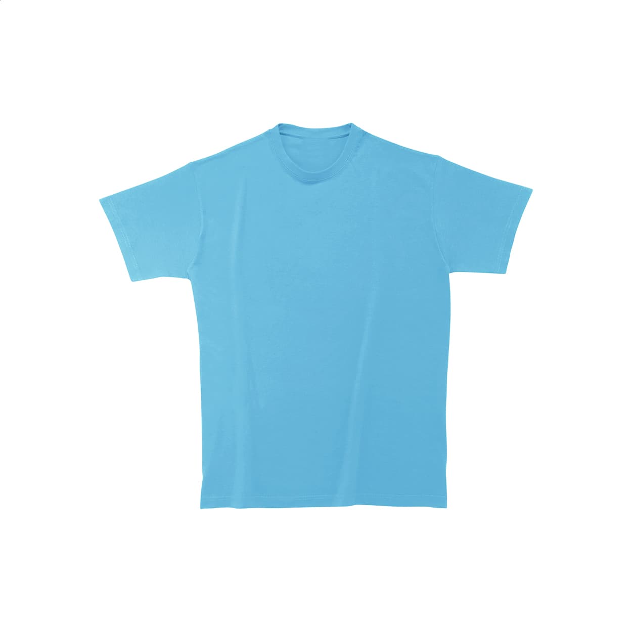 T-shirt en coton épais coloris Bleu clair