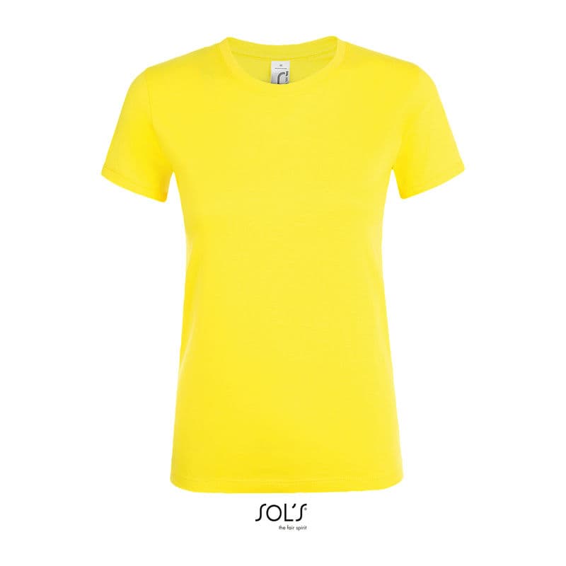 SOL'S REGENT WOMEN - ROUND COLLAR T-SHIRT coloris Citron