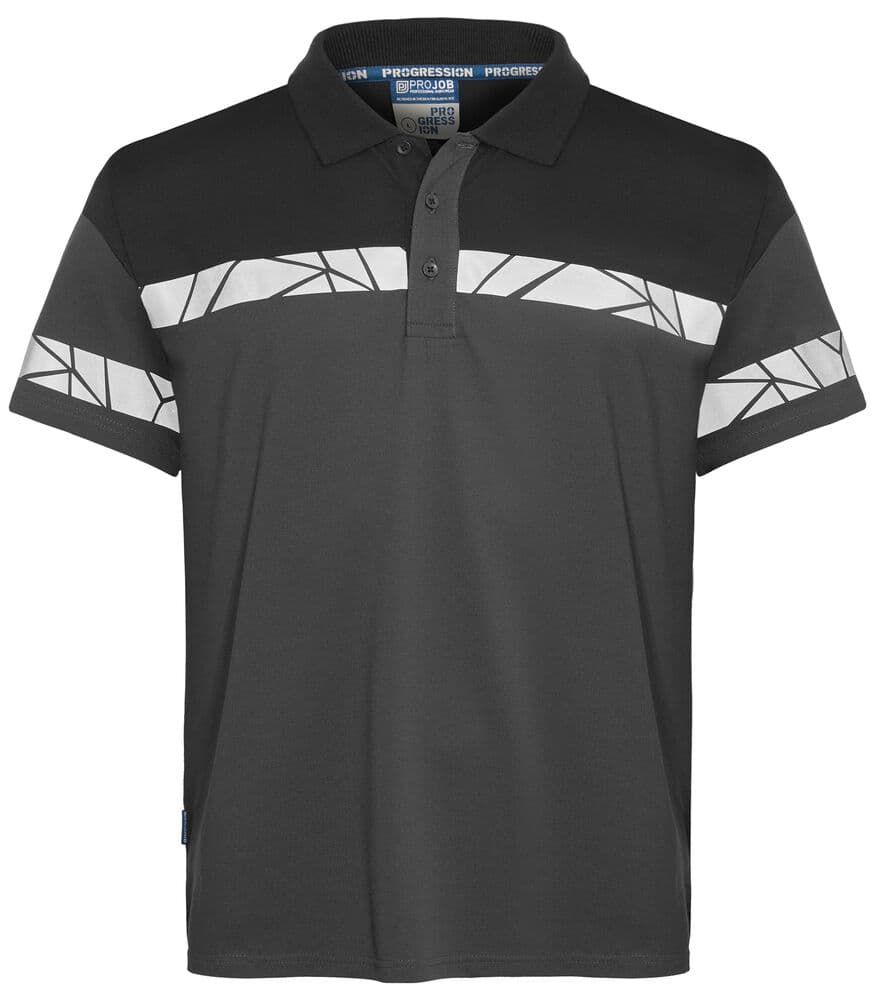 7003 POLO coloris Gris / Noir