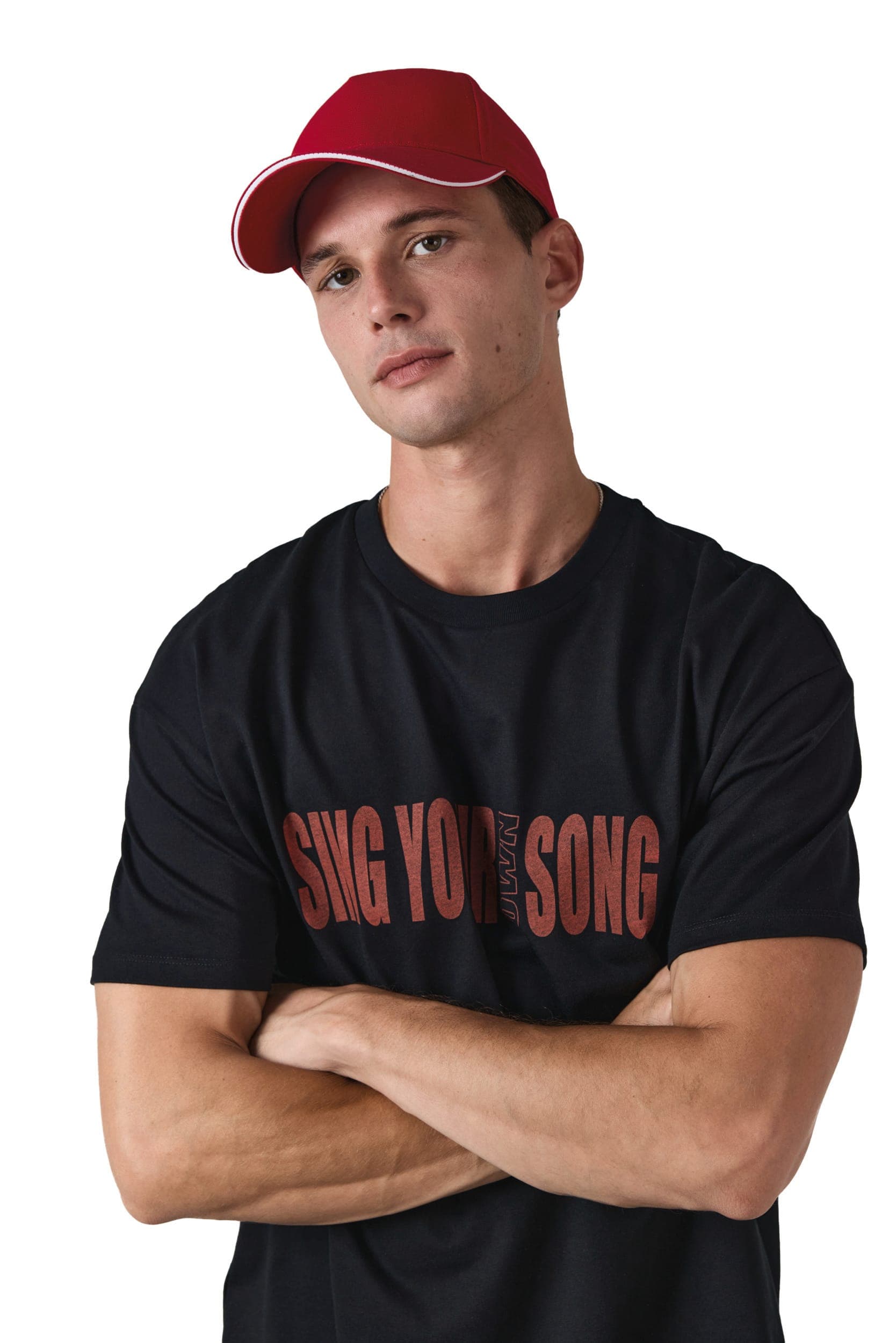 Casquette 5 panneaux avec sandwich - K-up Gold Label en situation