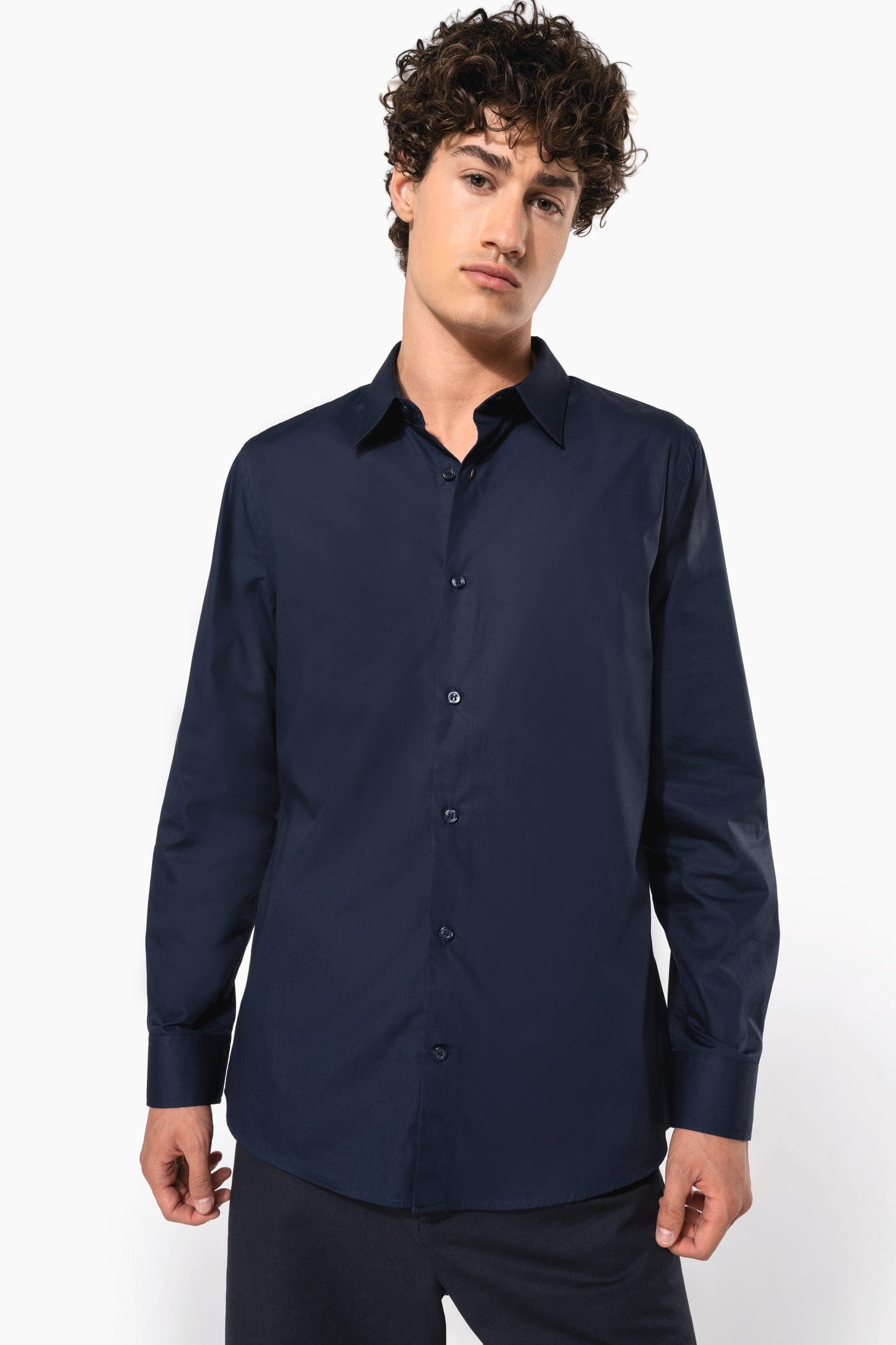 Chemise popeline manches longues homme en situation
