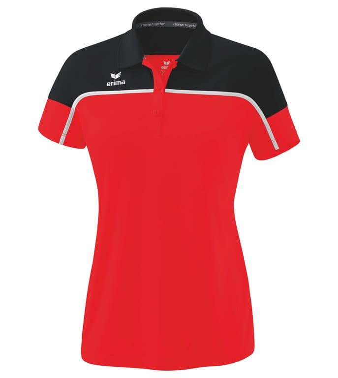Polo CHANGE by erima coloris Rouge / Noir / Blanc