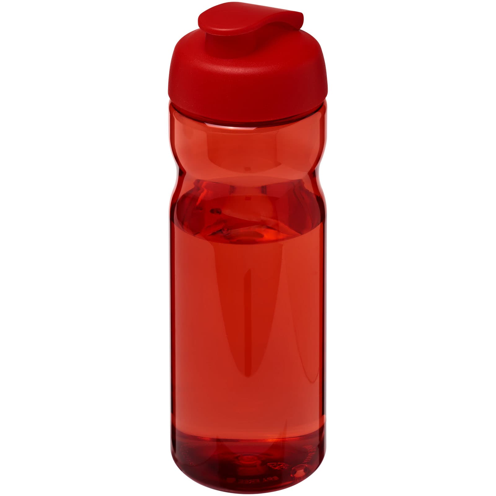 Bouteille de sport H2O Active® Base 650ml avec couvercle à clapet coloris Rouge