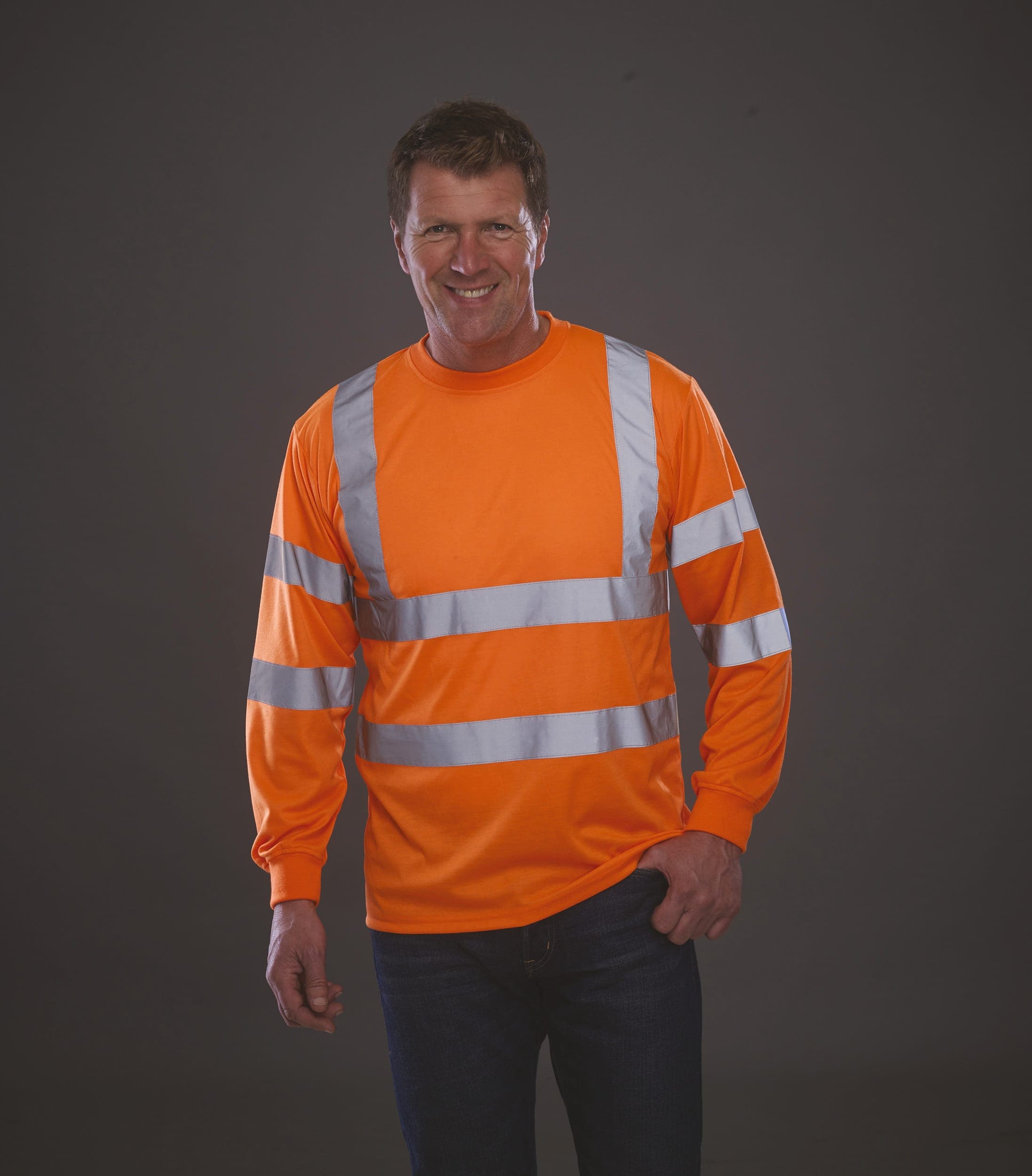T-shirt haute visibilité manches longues en situation