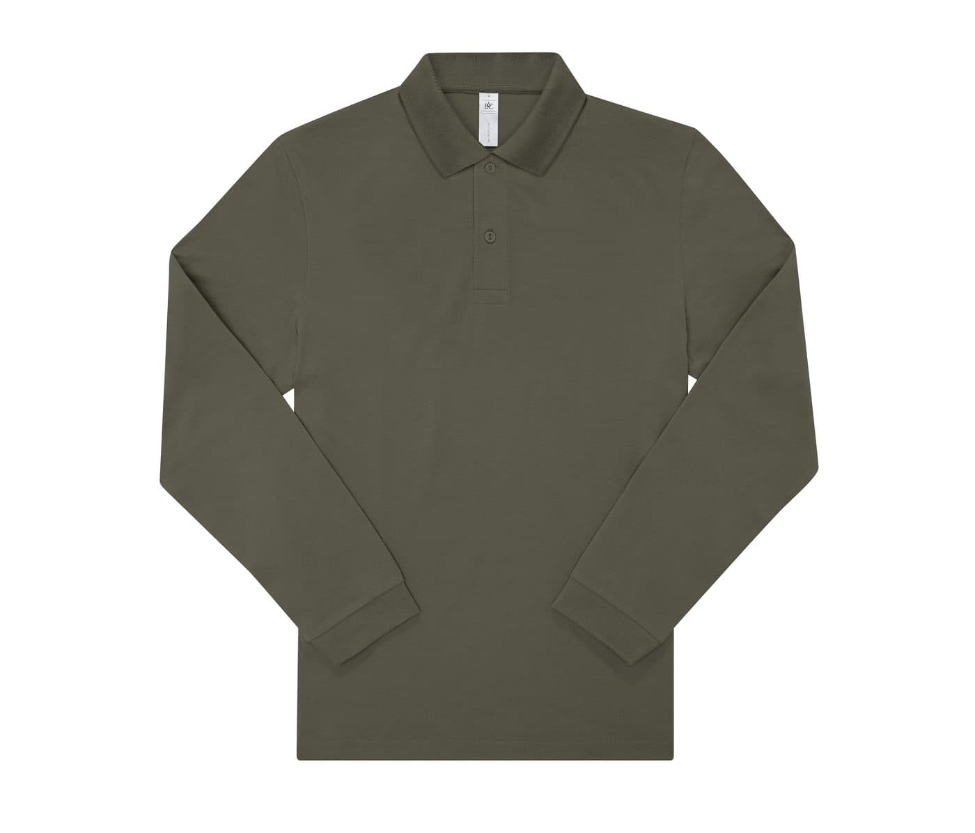 B&C MY POLO 180 LSL coloris Vert camouflage