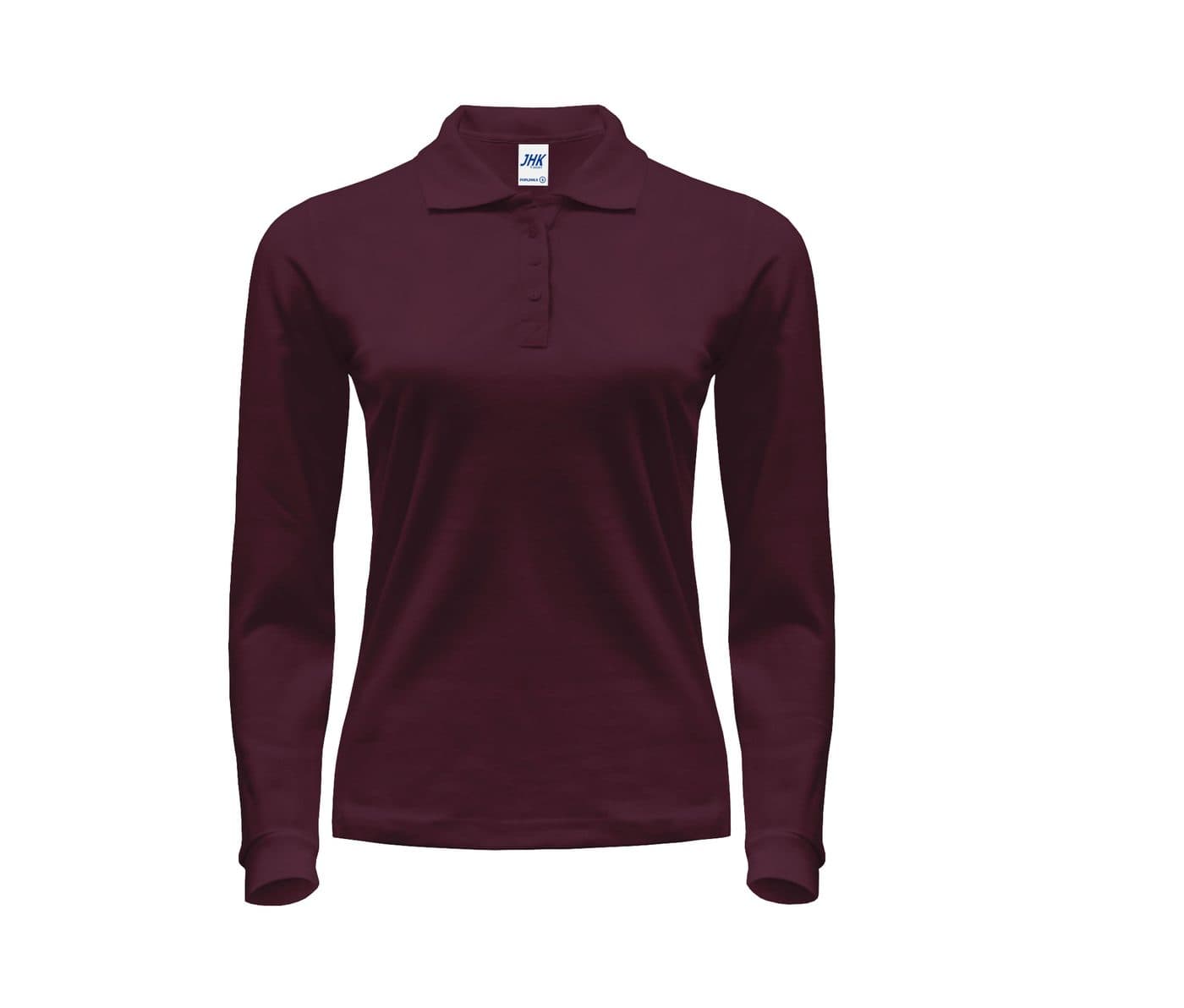 LADY REGULAR LONG SLEEVE POLO coloris Bordeaux