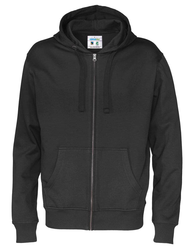 HOODIE FERMETURE COMPLÈTE HOMME - CERTIFIÉ GOTS
