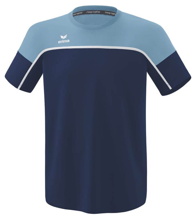 T-shirt CHANGE by erima coloris Marine / Denim délavé / Blanc