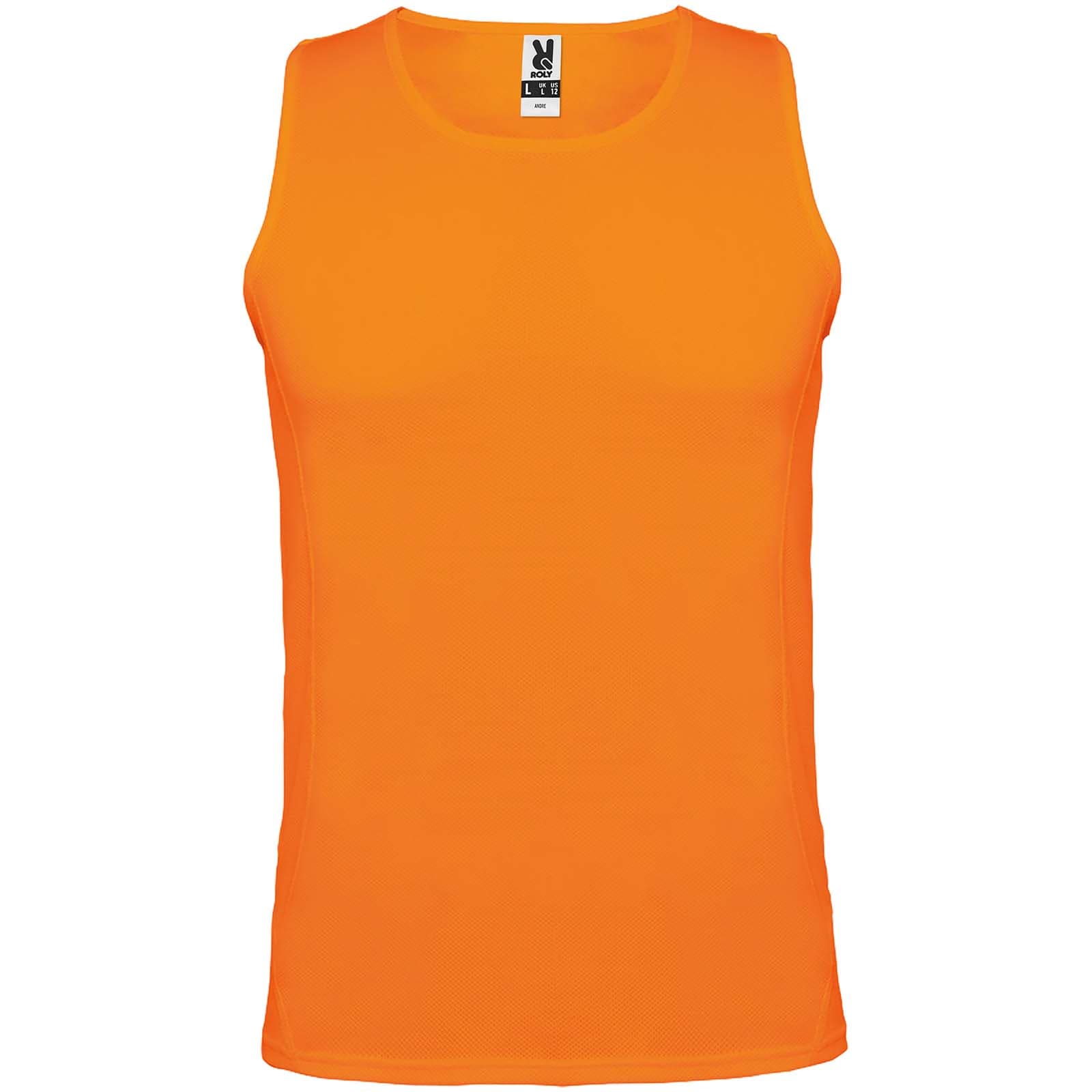 Débardeur de sport de 140 g/m² Andre pour enfant coloris Orange fluo