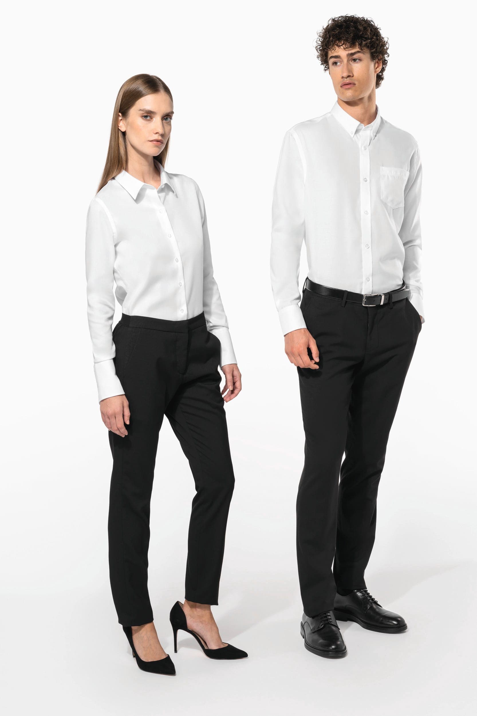 Chemise manches longues sans repassage en situation